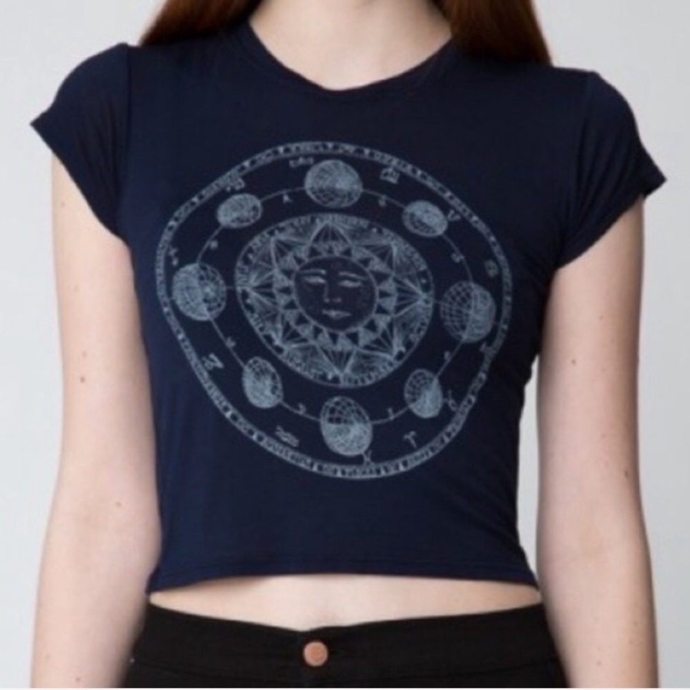 RARE Brandy Melville Sun Zodiac Crop Top
